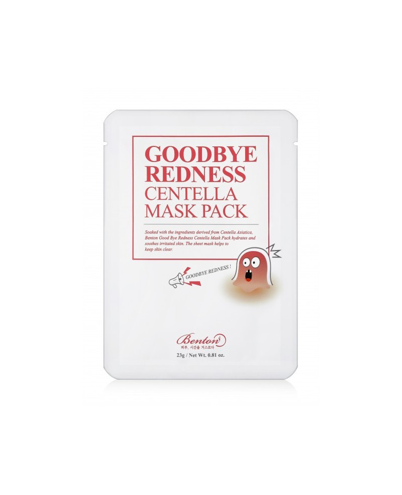 Benton Goodbye Redness Centella Mask Pack lakštinė kaukė