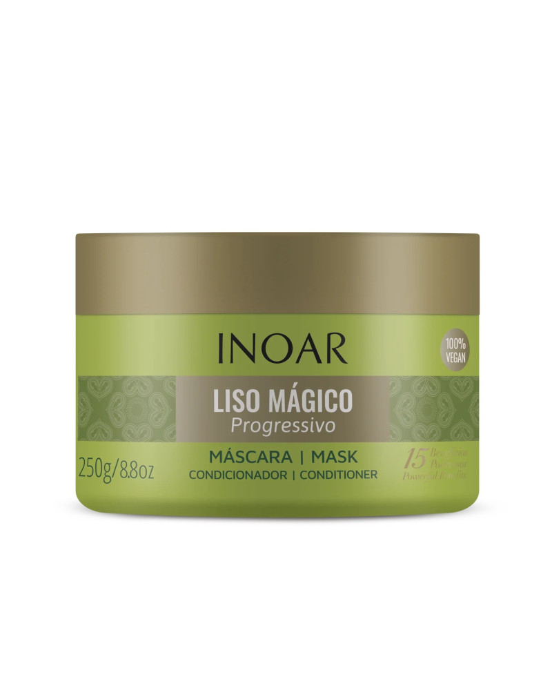 INOAR Liso Mágico Progressivo Mask - plaukus tiesinanti plaukų kaukė 250 g.