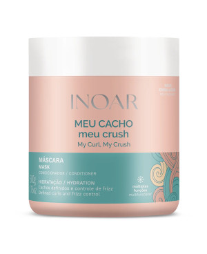 INOAR Meu Cacho, Meu Crush Mask - drėkinanti plaukų kaukė garbanotiems plaukams 500 g.