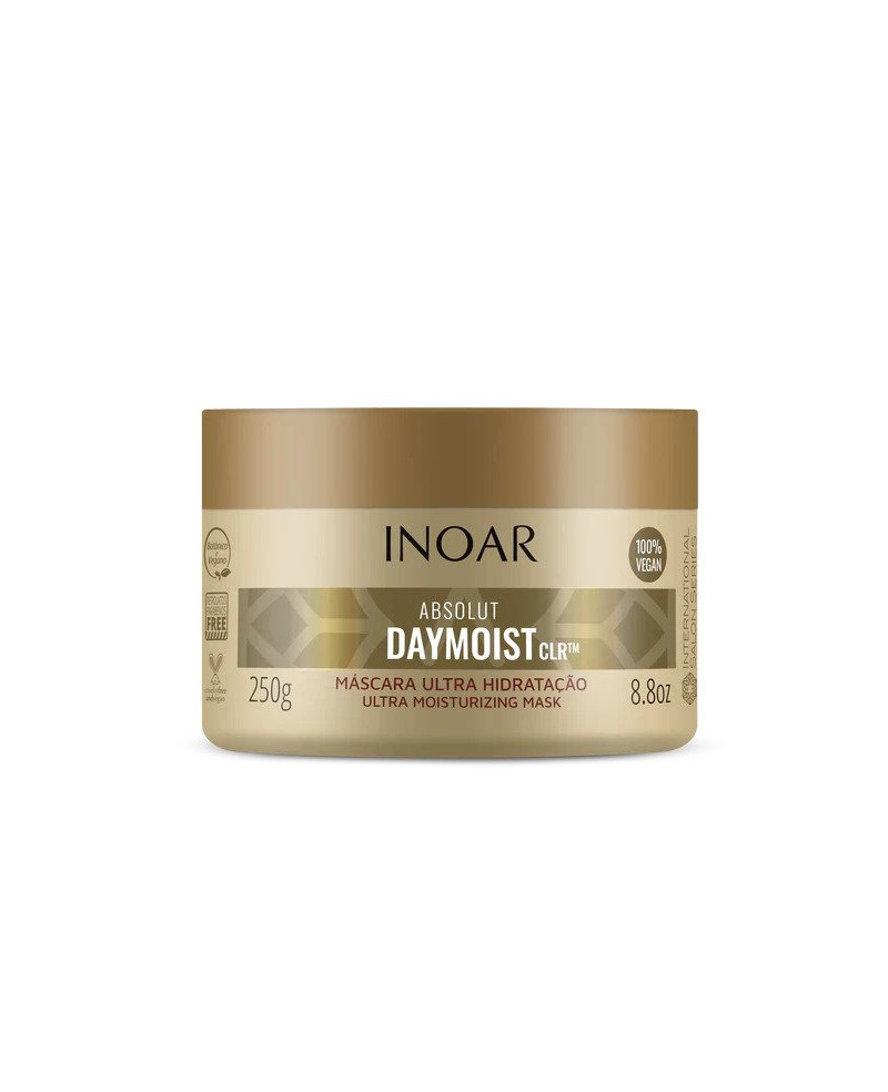 INOAR Daymoist Mask - plaukų kaukė chemiškai pažeistiems plaukams 250 g