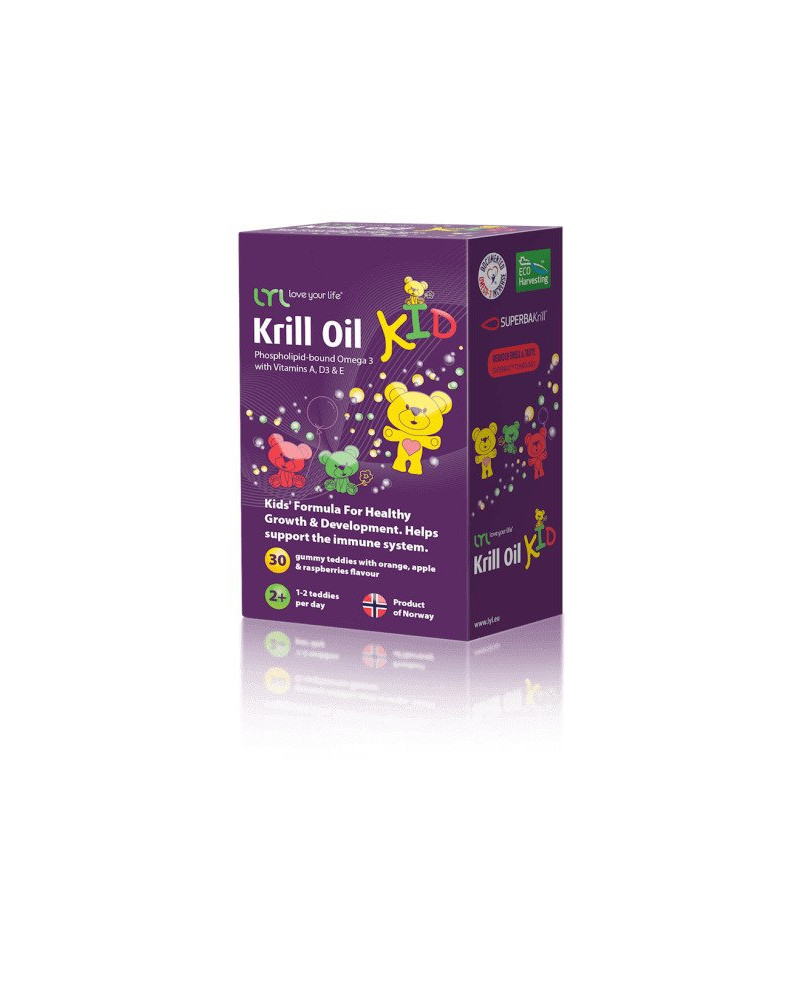 LYL Krill Oil Guminukai su Omega3 ir Vitaminais