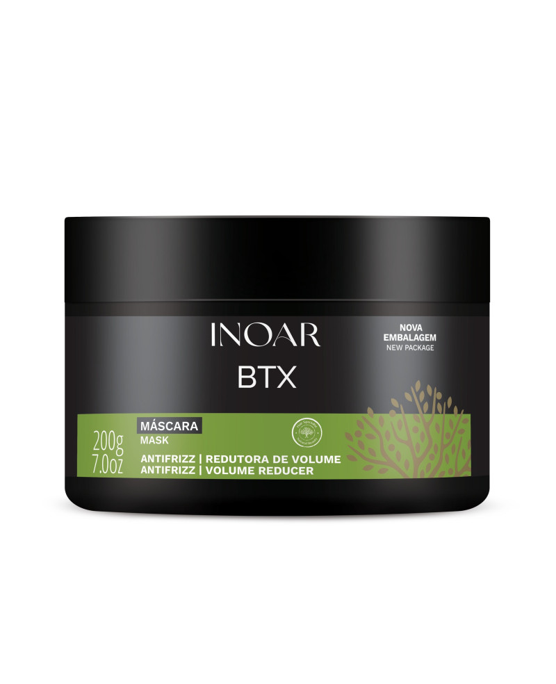 INOAR BTX Anti-frizz Mask - intensyviai plaukus glotninanti kaukė 200 g.