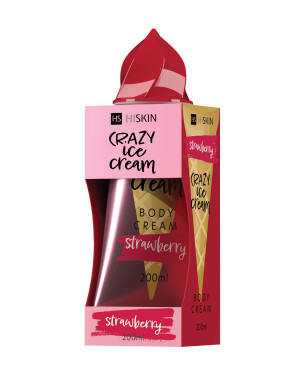 Crazy body kūno kremas braškiniai ledai 200ml