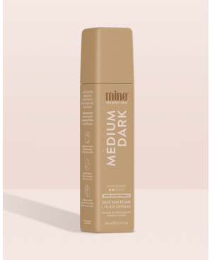 Mine tan Medium dark savaiminio įdegio putos 200ml.