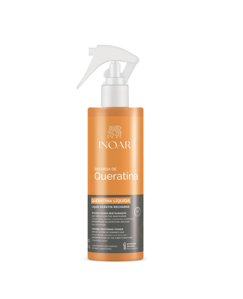 INOAR Queratina Liquid Keratin Recharge - skystas purškiamas keratinas 200 ml.