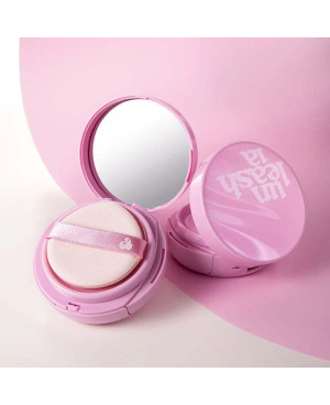 Unleashia Don't Touch Glass Pink Cushion SPF50+ makiažo pagrindas.