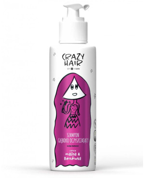 Crazy hair giliai valantis šampūnas raspberry&amp;blueberry 300ml