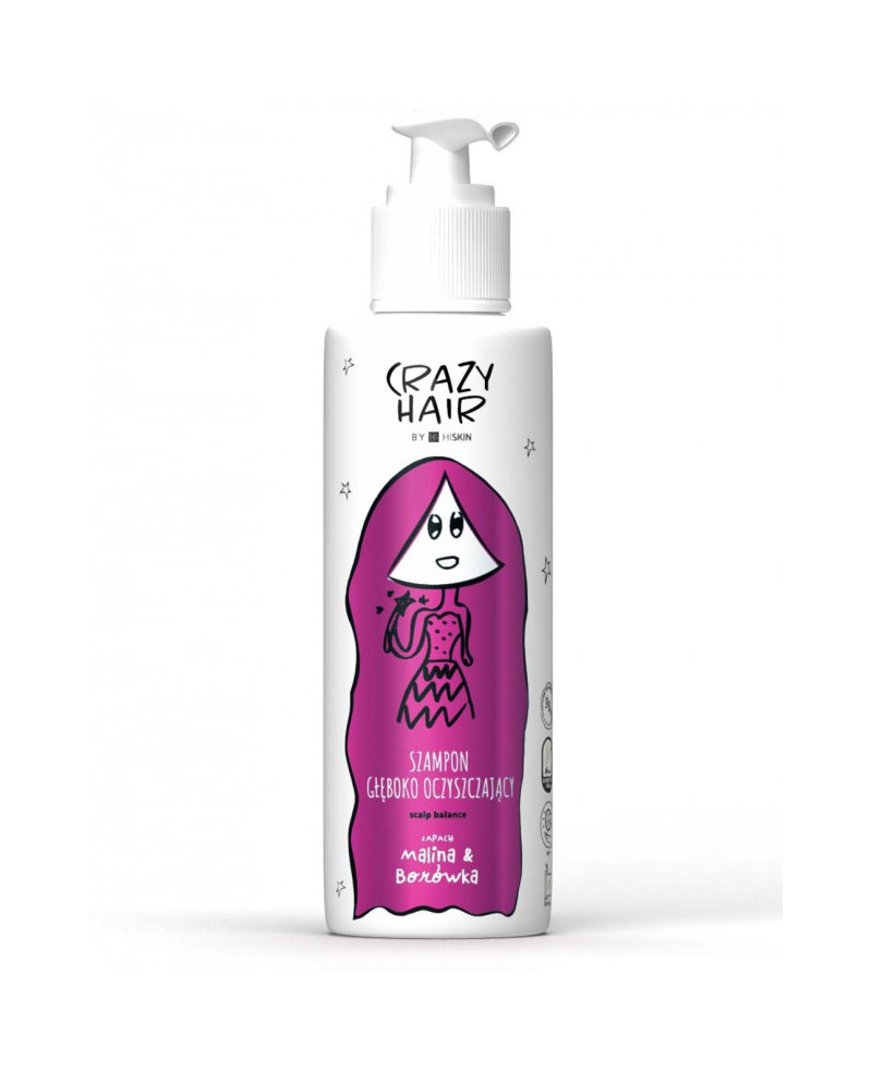 Crazy hair giliai valantis šampūnas raspberry&amp;blueberry 300ml