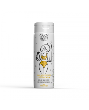 Crazy body švytintis kūno prausiklis "Pinacolada" 250ml