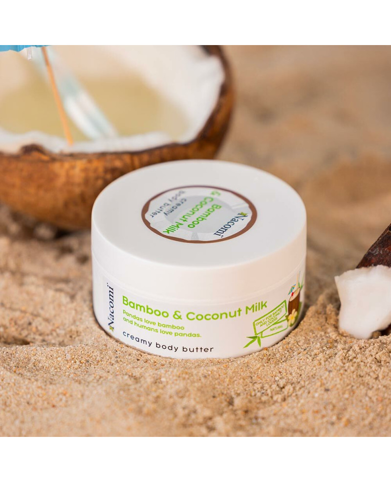 Nacomi drėkinamasis kūno sviestas Bamboo&coconut milk 100ml.