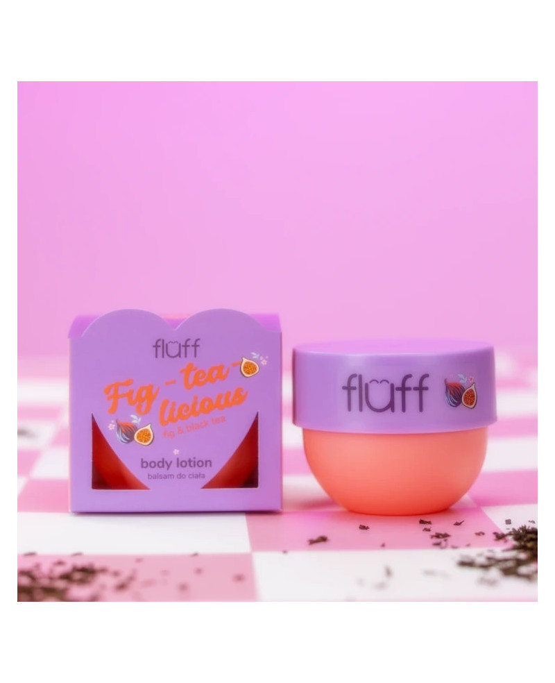 Fluff kūno losjonas figos ir juodoji arbata 150ml.