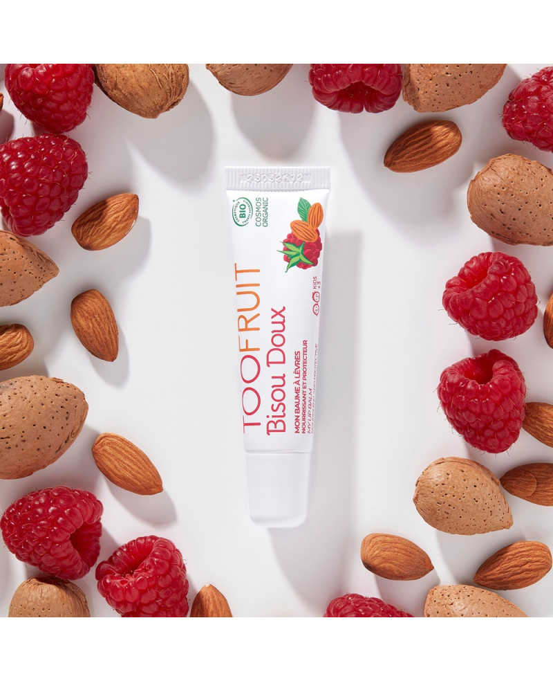 TOOFRUIT lūpų balzamas vaikams “Bisou Doux”, nuo 3 metų, 10 ml.