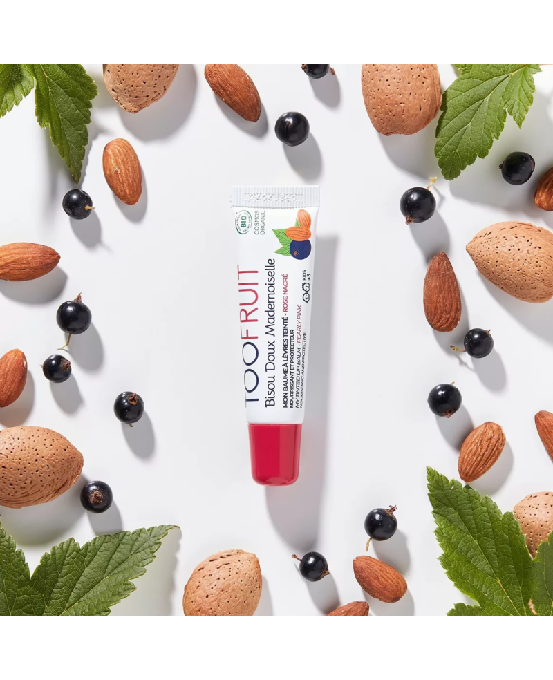 TOOFRUIT lūpų balzamas su spalva vaikams “Bisou Doux Mademoiselle” 10 ml., nuo 3 metų