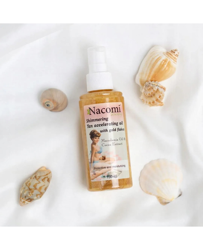 Nacomi žvilgantis įdegio skatintojas 150ml.