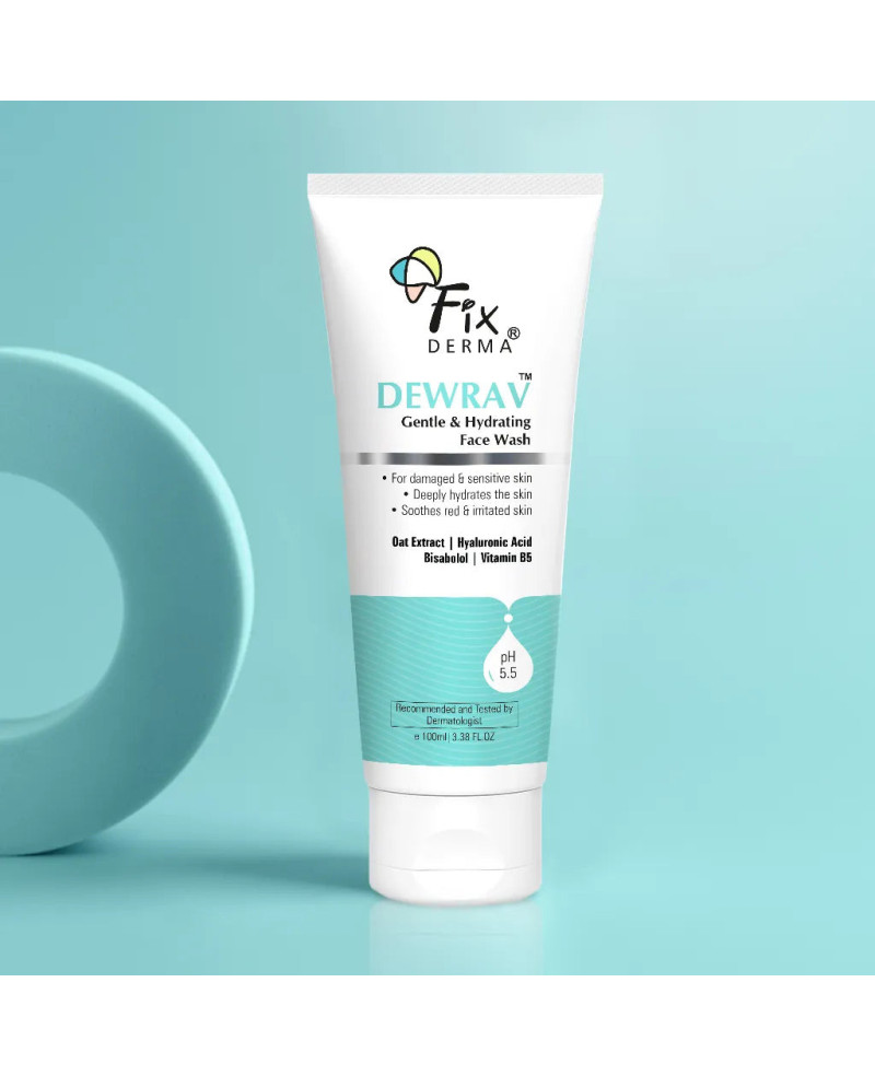 Fixderma dewrav švelnus drėkinantis veido prausiklis 100ml.