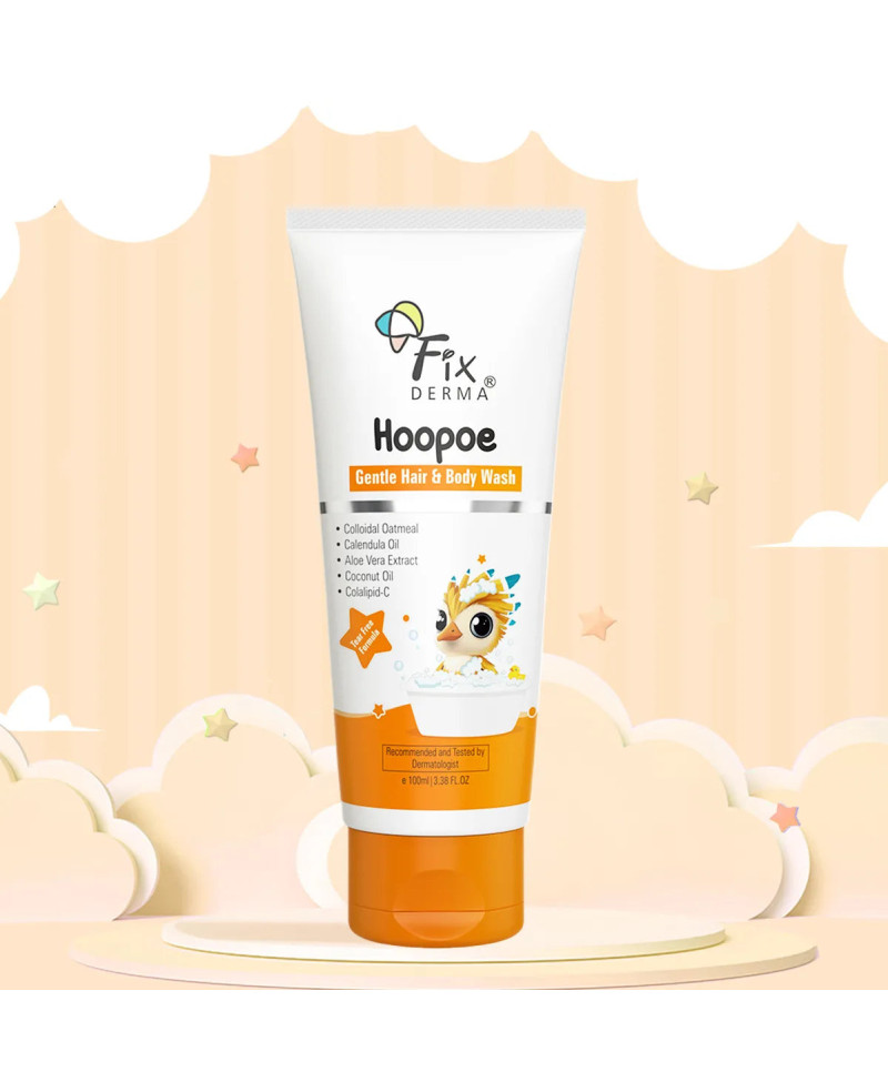 Fixderma Hoopoe kūno ir plaukų prausiklis vaikams 100ml.