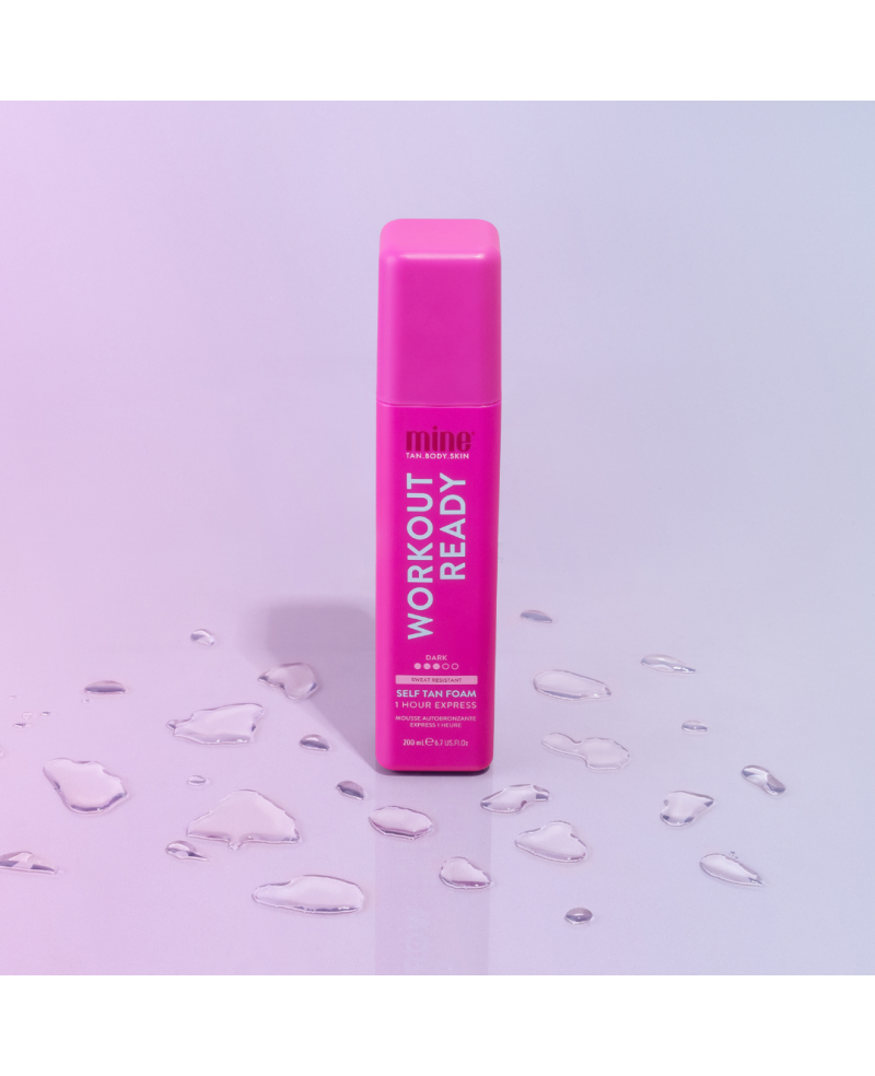 Mine tan prakaitui atsparios tamsios savaiminio įdegio putos 200ml.