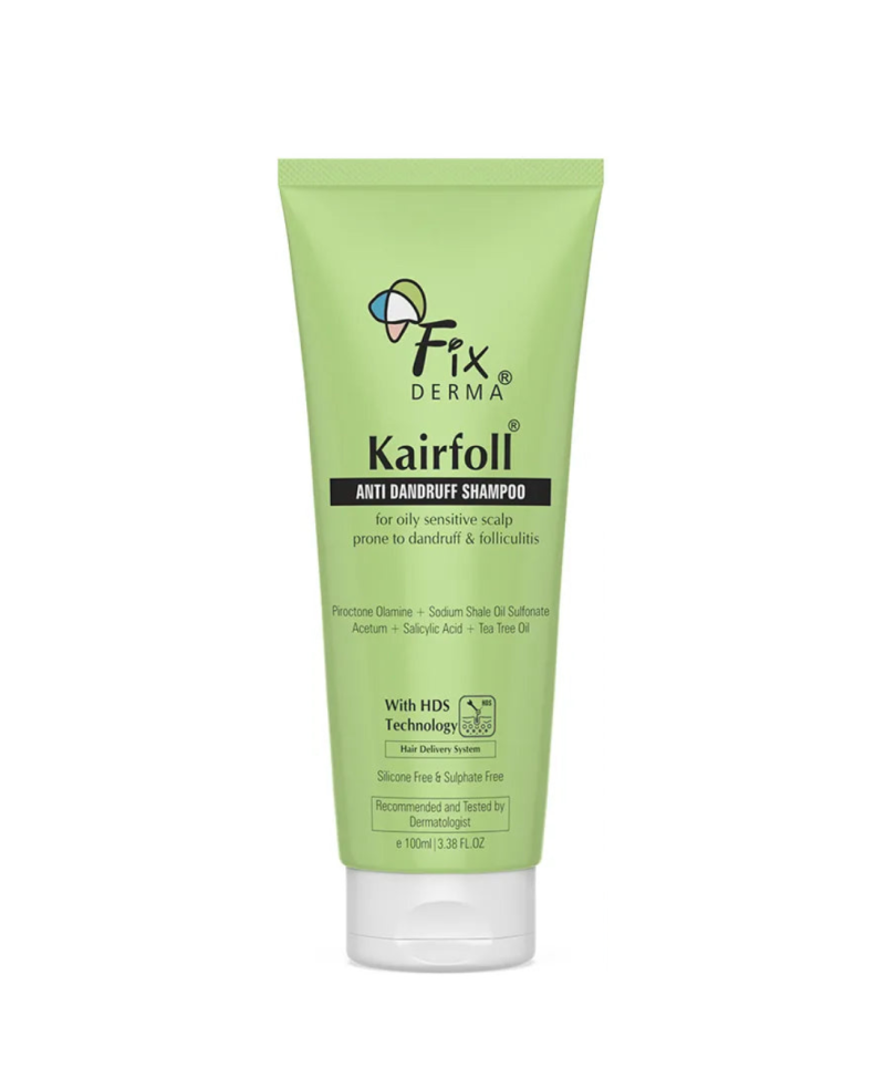 Fixderma kairfoll šampūnas pleiskanojančiai ir riebiai galvos odai 100ml.