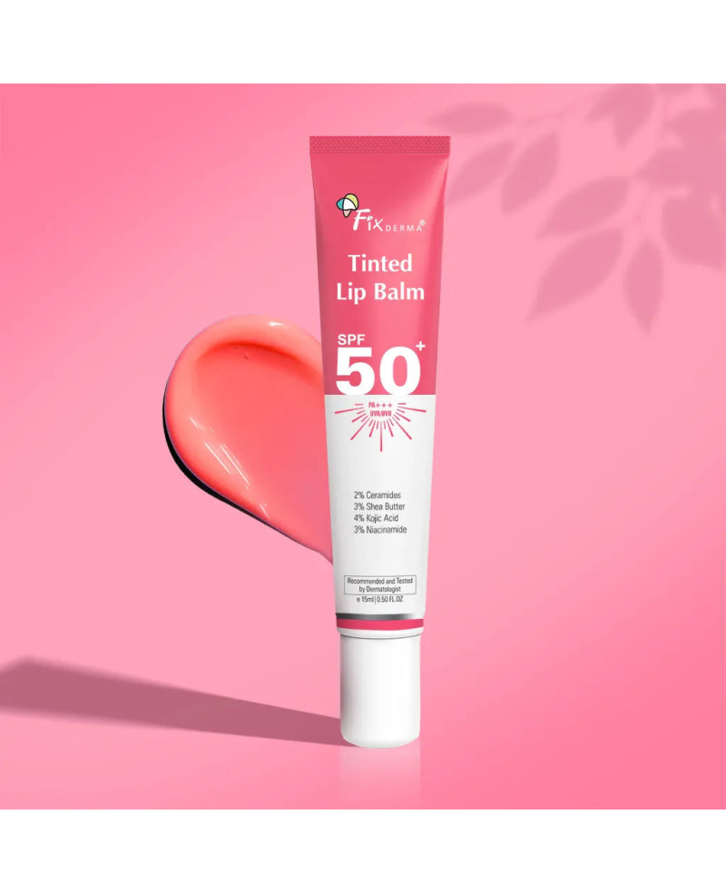 Fixderma lūpų balzamas su spalva SPF50 15ml.