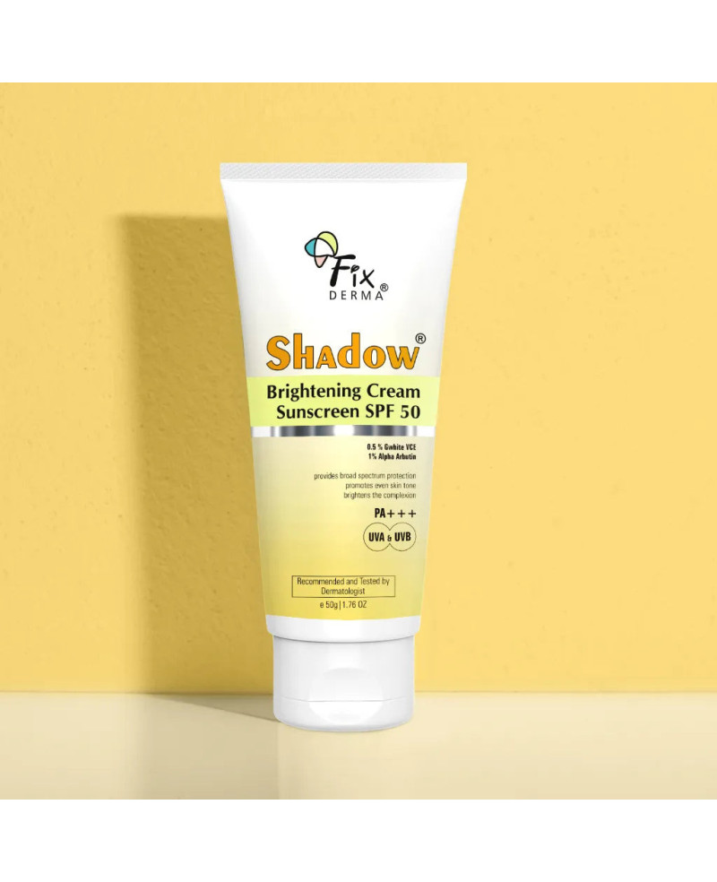Fixderma Shadow SPF50 šviesinantis apsauginis kremas 50g.