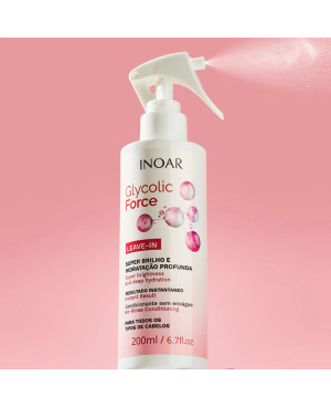 INOAR Glycolic Force Leave In - nenuplaunamas balzamas 200 ml.