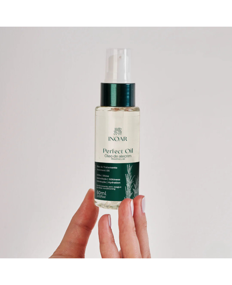 INOAR Rosemary Perfect Oil - rozmarinų aliejus plaukams 60 ml.