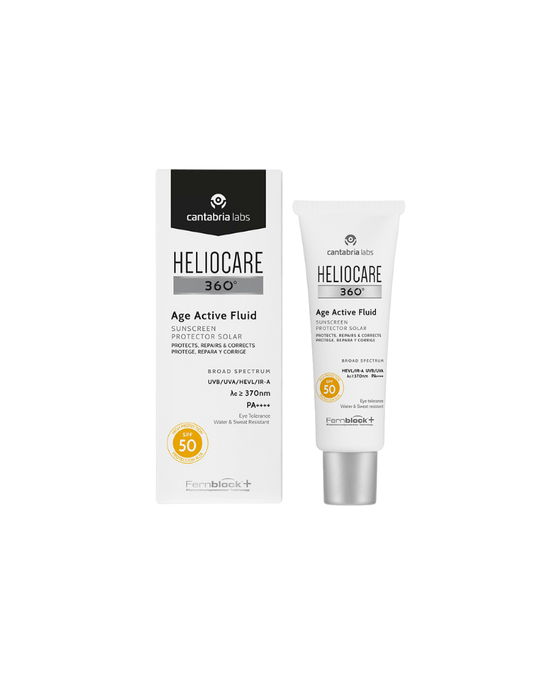Cantabria Labs Heliocare 360 Age Active Fluidas SPF50+, 50ml.