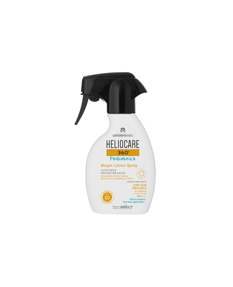 Cantabria Labs Heliocare 360 Pediatrics Purškiama Apsauga Atopinei Vaikų Ir Kūdikių Kūno Odai SPF50, 250ml.