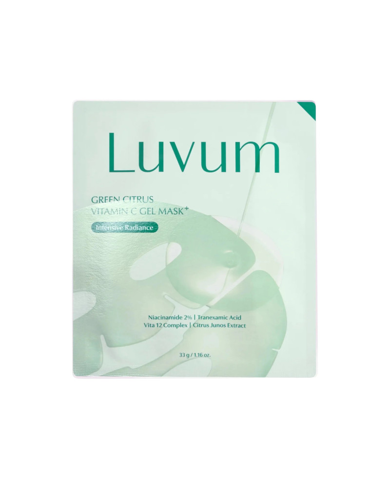 Luvum green citrus mask plus gelinė veido kaukė 1vnt.