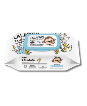 K-MOM Lalapopo organiškos drėgnos servetėlės, suyrančios vandenyje 70vnt.
