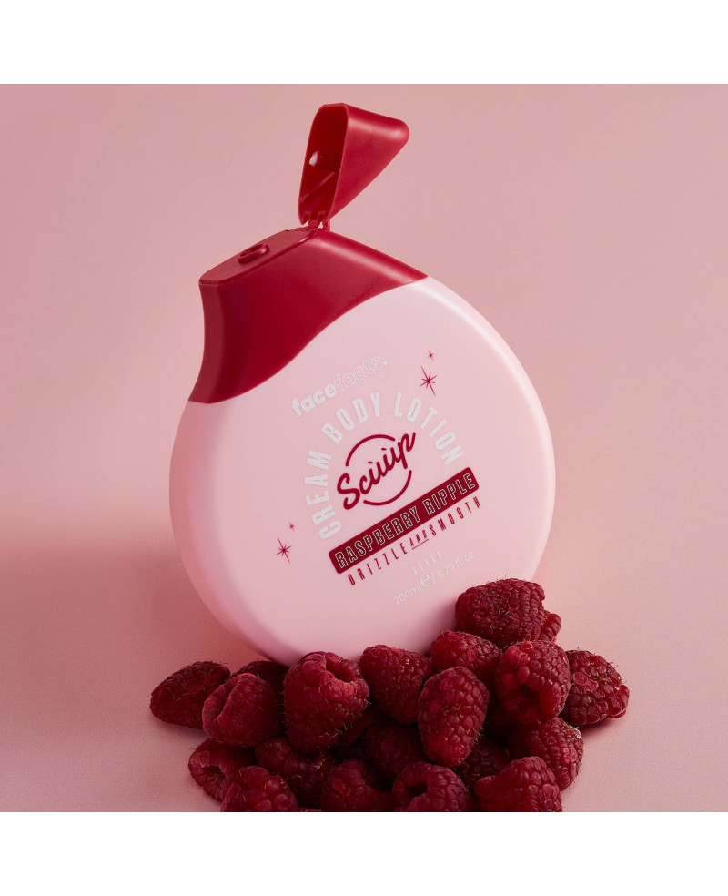 Face Facts Scoop Cream kūno losjonas – Raspberry Ripple 200 ml.