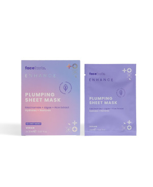 Face Facts Enhance Plumping Sheet Masks veido kaukių rinkinys 3vnt.