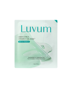 Luvum green citrus mask plus gelinė veido kaukė 1vnt.