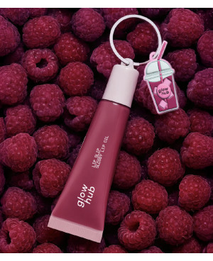 Glow Hub Lip Slip Glossy Lūpų Aliejus 12ml. Raspberry