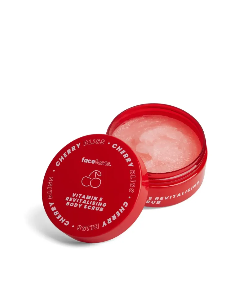 Face Facts Cherry Bliss Vitamin E kūno šveitiklis 200g.