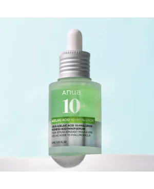 Anua Azelaic Acid 10 Hyaluron Redness Soothing Serum - veido serumas, 30 ml.
