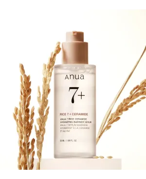 Anua Rice Ceramide 7 Hydrating Barrier Serum - drėkinamasis veido serumas 50ml.