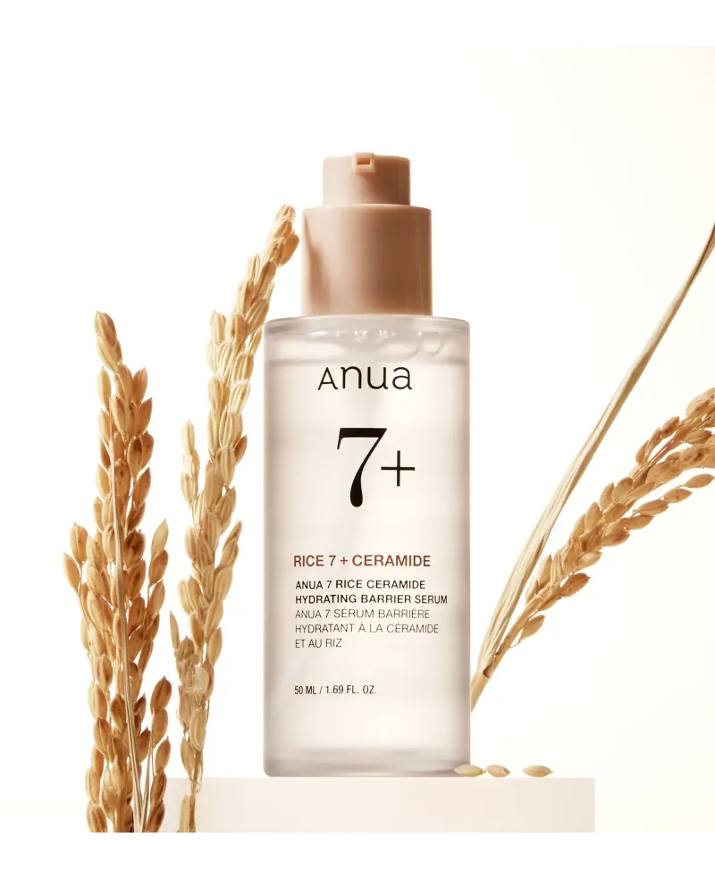 Anua Rice Ceramide 7 Hydrating Barrier Serum - drėkinamasis veido serumas 50ml.