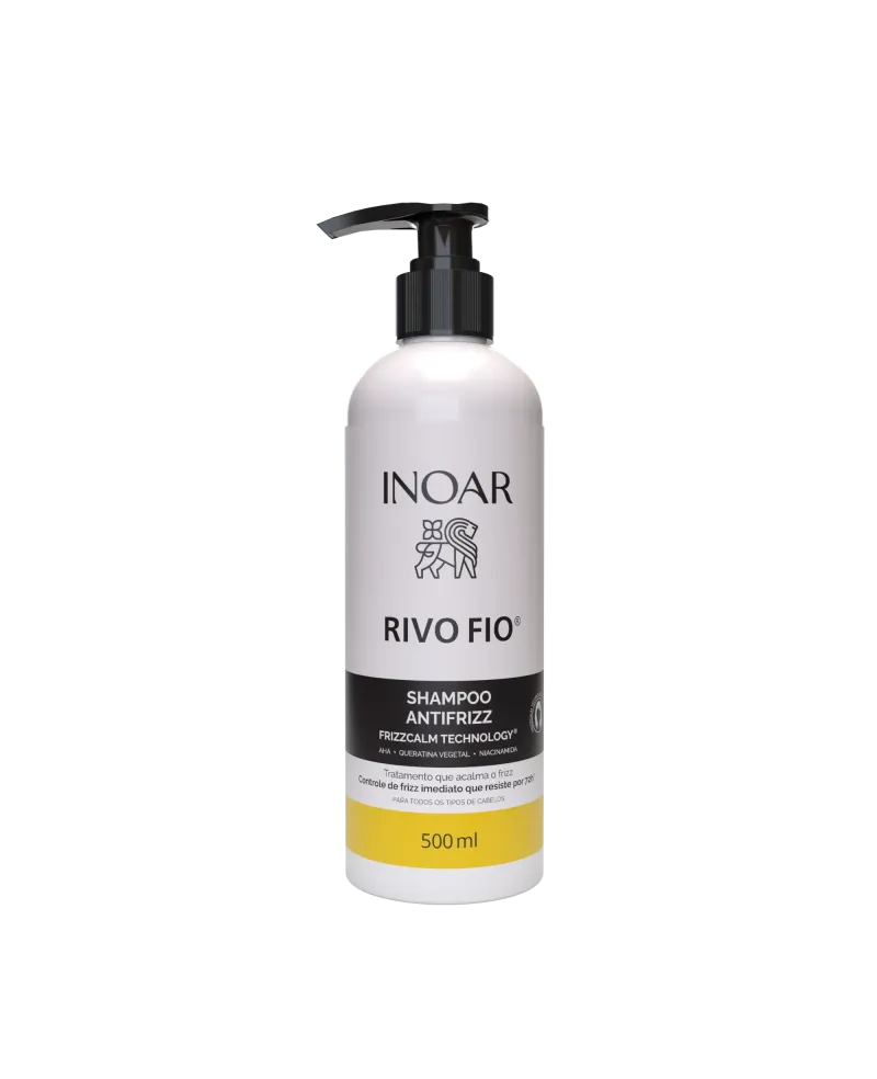 INOAR Rivo Fio Shampoo - anti-frizz šampūnas plaukams 500 ml.