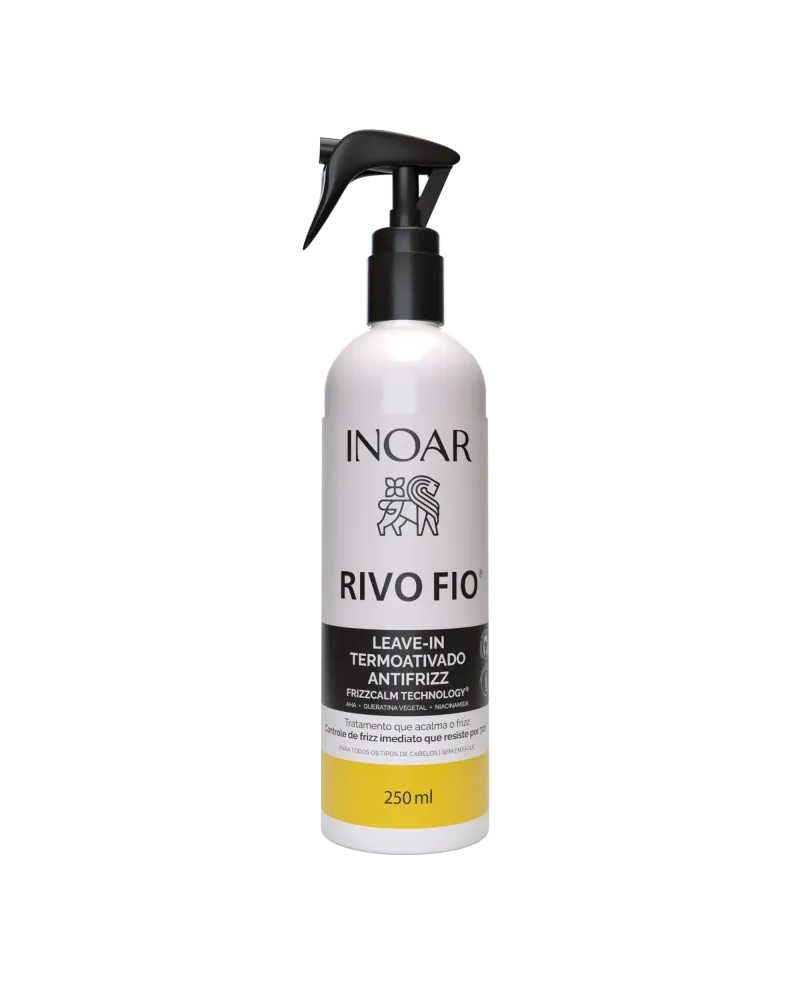 INOAR Rivo Fio Leave-in - anti-frizz nenuplaunamas balzamas plaukams 250 ml.
