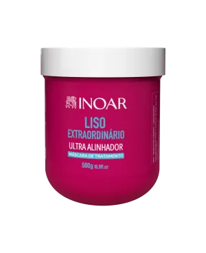 INOAR Liso Extraordinario Mask - plaukus glotninanti kaukė 500 g.