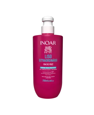 INOAR Liso Extraordinario Cream - plaukus glotninantis kremas 250 ml.