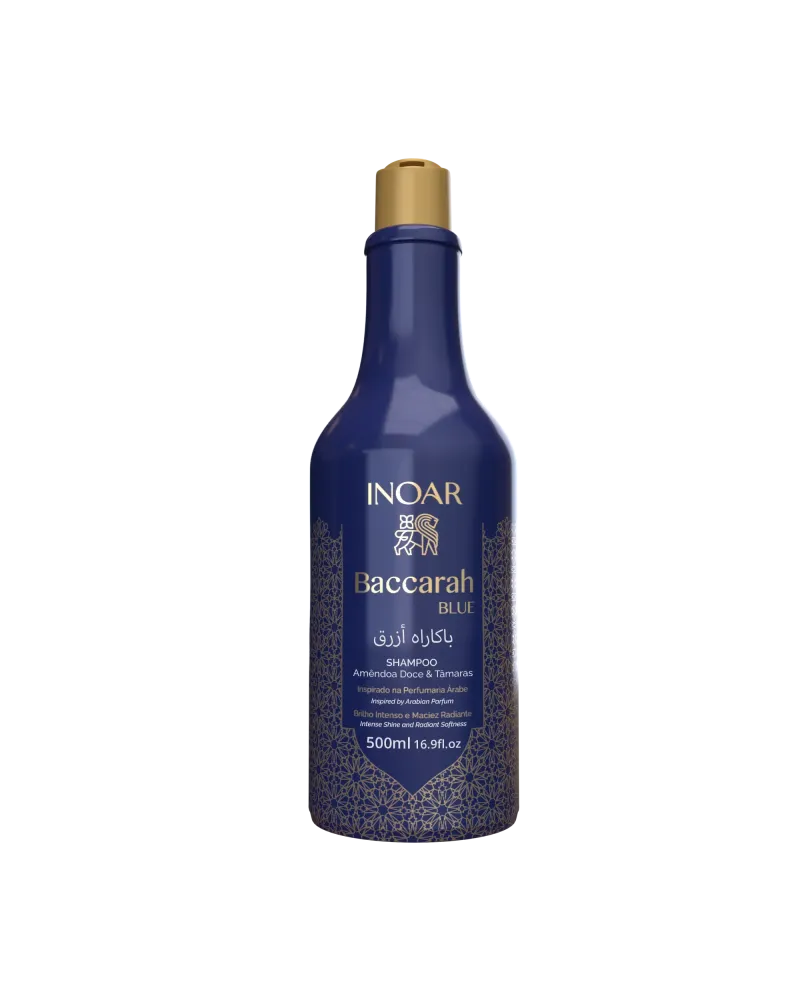 INOAR Baccarah Blue Shampoo - plaukus maitinantis šampūnas