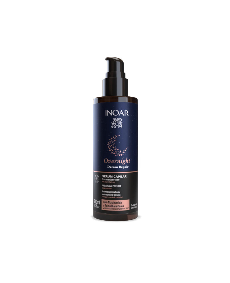 INOAR Overnight Dream Repair Serum - atkuriamasis naktinis serumas plaukams 200 ml.