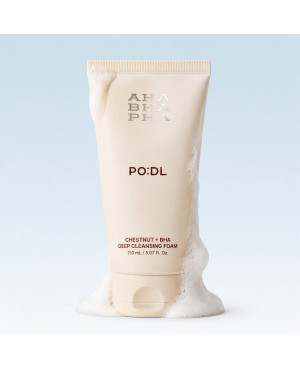 PO:DL Chestnut + BHA Deep Cleansing Foam - giliai valančios veido prausimosi putos 150ml.