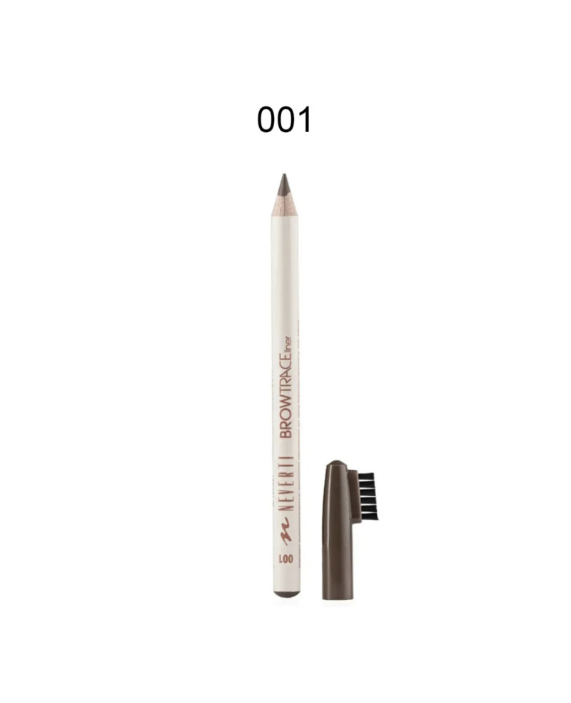 Neverti Brow Trace Liner - antakių pieštukas su šepetėliu