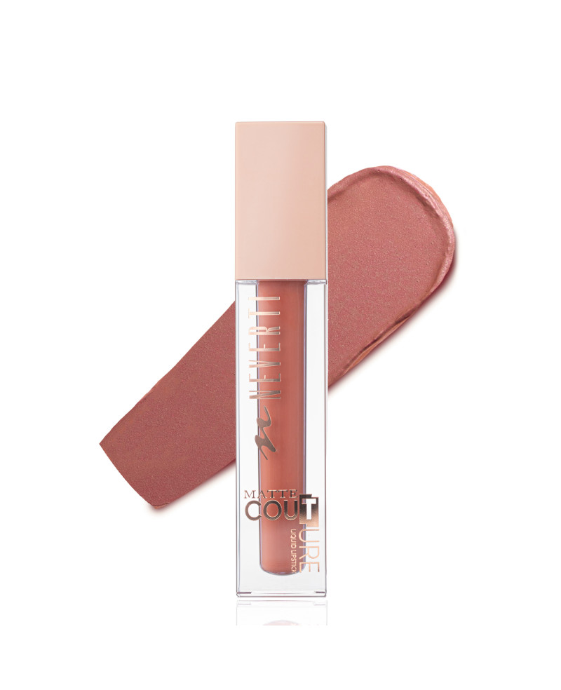 NEVERTI Matte Couture Liquid Lipstick – ilgai išliekantys matiniai skysti lūpų dažai